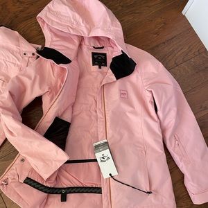 Billabong pink ski coat size M